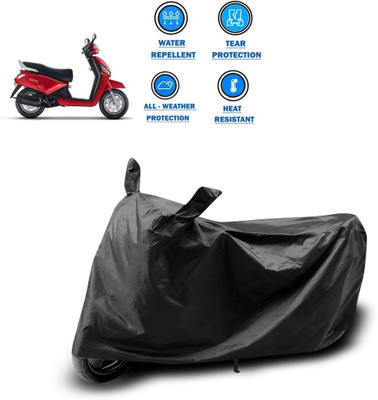 CODOKI Two Wheeler Cover for Mahindra(Gusto, Black)