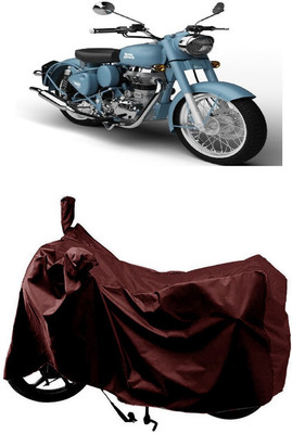 SUGASHRI Waterproof Two Wheeler Cover for Royal Enfield(Squadron Blue, Maroon)