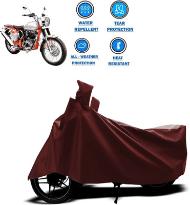 CODOKI Waterproof Two Wheeler Cover for Royal Enfield(Bullet Trials 350, Maroon)