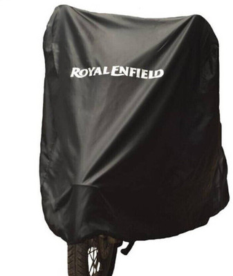 SK AUTO Waterproof Two Wheeler Cover for Royal Enfield(Bullet 500, Black)