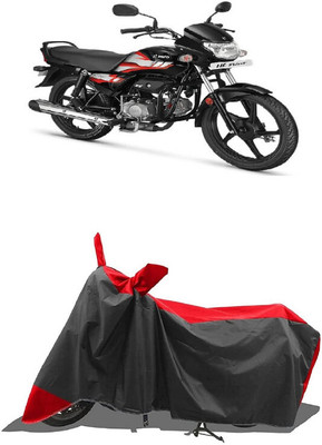 SUGASHRI Waterproof Two Wheeler Cover for Hero(HF Deluxe BS6, Red, Black)