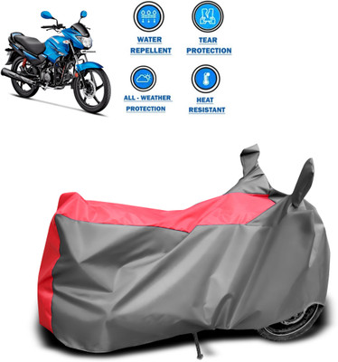 PAGORA Two Wheeler Cover for Hero(Glamour FI, Grey)