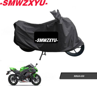 smwzxyu Waterproof Two Wheeler Cover for Kawasaki(Black)