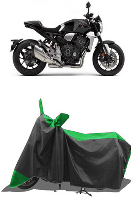 SUGASHRI Waterproof Two Wheeler Cover for Honda(CB1000R Plus, Green, Black)