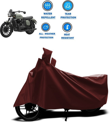 CODOKI Waterproof Two Wheeler Cover for JAWA(Jawa, Maroon)