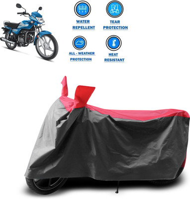 CODOKI Two Wheeler Cover for Hero(HF Deluxe Eco, Grey)