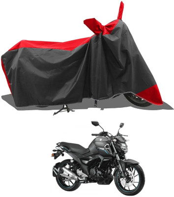 SK AUTO Two Wheeler Cover for Yamaha(Red, Black)