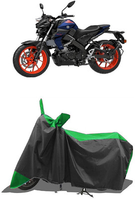 SUGASHRI Waterproof Two Wheeler Cover for Yamaha(MT-15, Green, Black)