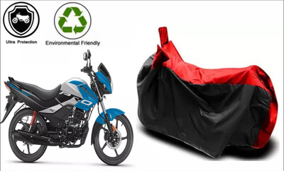 Mdstar Waterproof Two Wheeler Cover for Hero(Passion Pro, Red, Black)