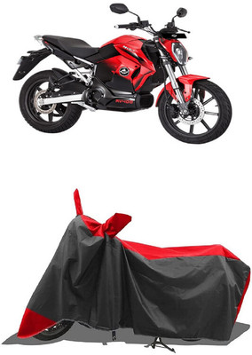 SUGASHRI Waterproof Two Wheeler Cover for Revolt(Motors RV 400 BS6, Red, Black)