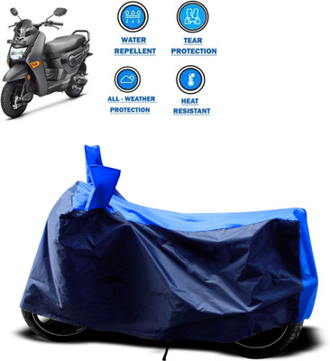 CODOKI Two Wheeler Cover for Honda(Cliq, Blue)