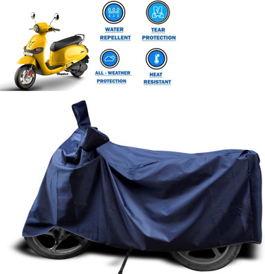 GOSHIV-car and bike accessories Two Wheeler Cover for Universal For Bike(Blue)