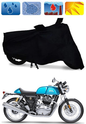 Mdstar Waterproof Two Wheeler Cover for Royal Enfield(Continental GT, Black)