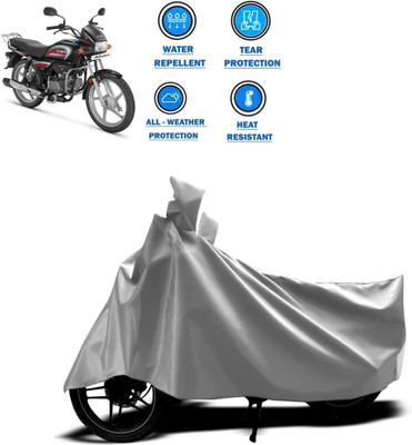 CODOKI Two Wheeler Cover for Hero(MotoCorp Splendor Plus, Silver)