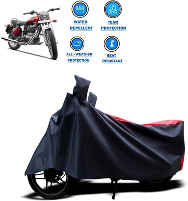 CODOKI Two Wheeler Cover for Royal Enfield(Electra, Red)