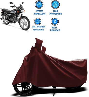 CODOKI Waterproof Two Wheeler Cover for Hero(Splendor, Maroon)