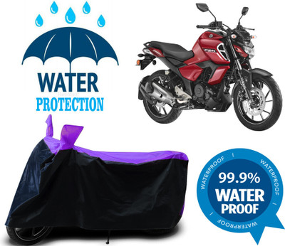 Mdstar Waterproof Two Wheeler Cover for Yamaha(FZS 25, Multicolor)