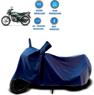 CODOKI Two Wheeler Cover for Hero(HF Deluxe, Blue)