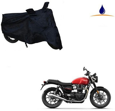 MMSSTAR Waterproof Two Wheeler Cover for Triumph(Twin spark, Black)