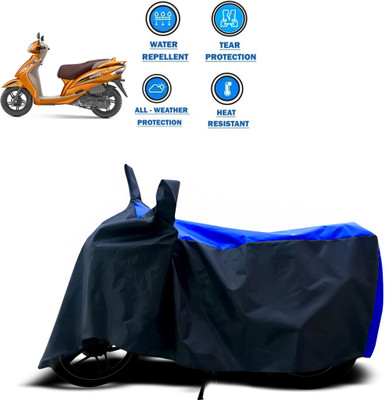 PAGORA Two Wheeler Cover for TVS(Wego, Blue)