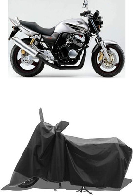 SUGASHRI Waterproof Two Wheeler Cover for Honda(CB 400, Grey, Black)