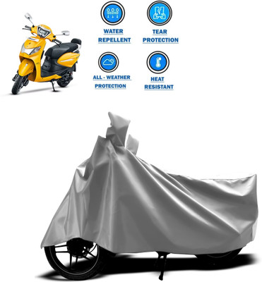PAGORA Two Wheeler Cover for Hero(Pleasure, Silver)