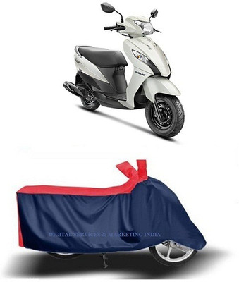 DSAMI Two Wheeler Cover for Suzuki(Let's, Blue)