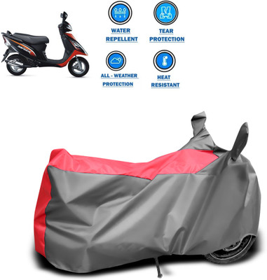 CODOKI Two Wheeler Cover for TVS(Scooty Streak, Grey)