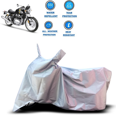 CODOKI Two Wheeler Cover for Royal Enfield(Continental GT 650, Silver)