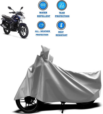CODOKI Two Wheeler Cover for Bajaj(Discover 150 s, Silver)