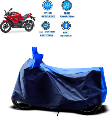 CODOKI Two Wheeler Cover for Suzuki(Gixxer SF, Blue)