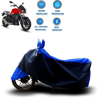 CODOKI Two Wheeler Cover for Mahindra(Mojo UT 300, Blue)