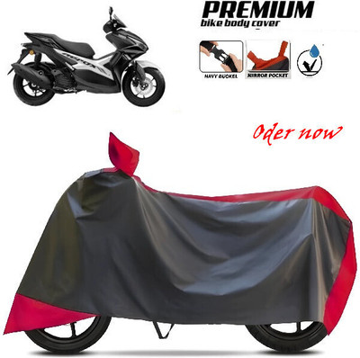 SK AUTO Waterproof Two Wheeler Cover for TVS, Hero, Honda, Bajaj(Red, Black)