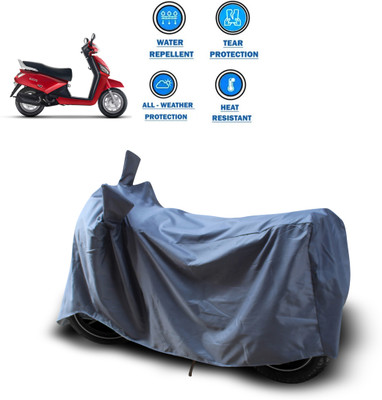 CODOKI Waterproof Two Wheeler Cover for Mahindra(Gusto, Grey)