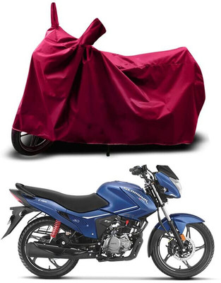 SK AUTO Two Wheeler Cover for Hero(Glamour, Maroon)