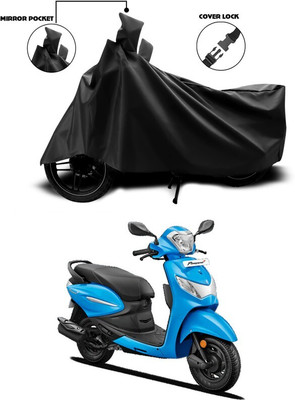 DeepShakshi AUTOMOTIVE Waterproof Two Wheeler Cover for Hero(Pleasure+ 110, Black)