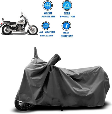 CODOKI Two Wheeler Cover for Bajaj(Avenger Street 220, Grey)