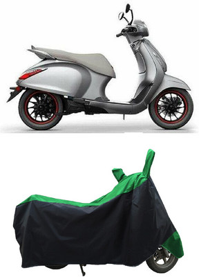 Coxtor Waterproof Two Wheeler Cover for Bajaj(Urbanite Chetak BS6, Green)