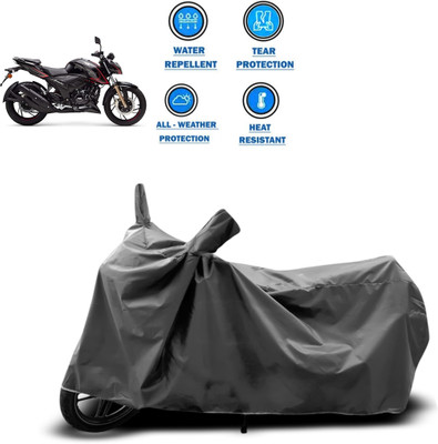 CODOKI Two Wheeler Cover for TVS(Apache RTR 200 4V, Grey)