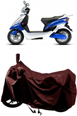 SUGASHRI Waterproof Two Wheeler Cover for Hero Electric(Electric Maxi, Maroon)