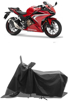 SUGASHRI Waterproof Two Wheeler Cover for Honda(CBR500R BS6, Grey, Black)