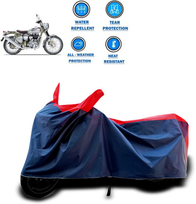 CODOKI Two Wheeler Cover for Royal Enfield(Bullet Trials 500, Red)