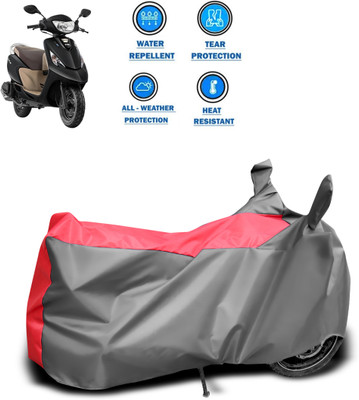 CODOKI Two Wheeler Cover for TVS(Scooty, Grey)