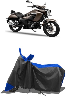 SUGASHRI Waterproof Two Wheeler Cover for Suzuki(Intruder, Blue, Black)