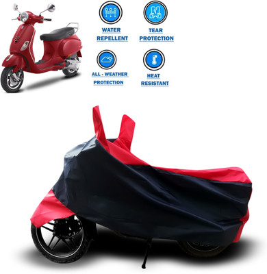 CODOKI Two Wheeler Cover for Piaggio(Vespa VXL 125, Red)