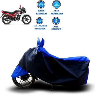 CODOKI Two Wheeler Cover for Honda(Dream Yuga, Blue)