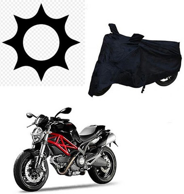 MMSSTAR Waterproof Two Wheeler Cover for Ducati(Monster 796 S2R, Black)