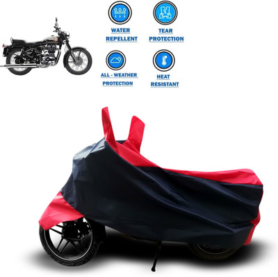 CODOKI Two Wheeler Cover for Royal Enfield(Bullet 350 Twinspark, Red)