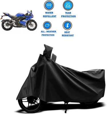 PAGORA Two Wheeler Cover for Yamaha(R15 V3, Black)