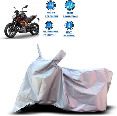 CODOKI Two Wheeler Cover for KTM(390 Duke, Silver)